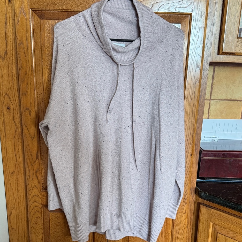 J. Jill Women's Cowl Neck Sweater - Soft Beige